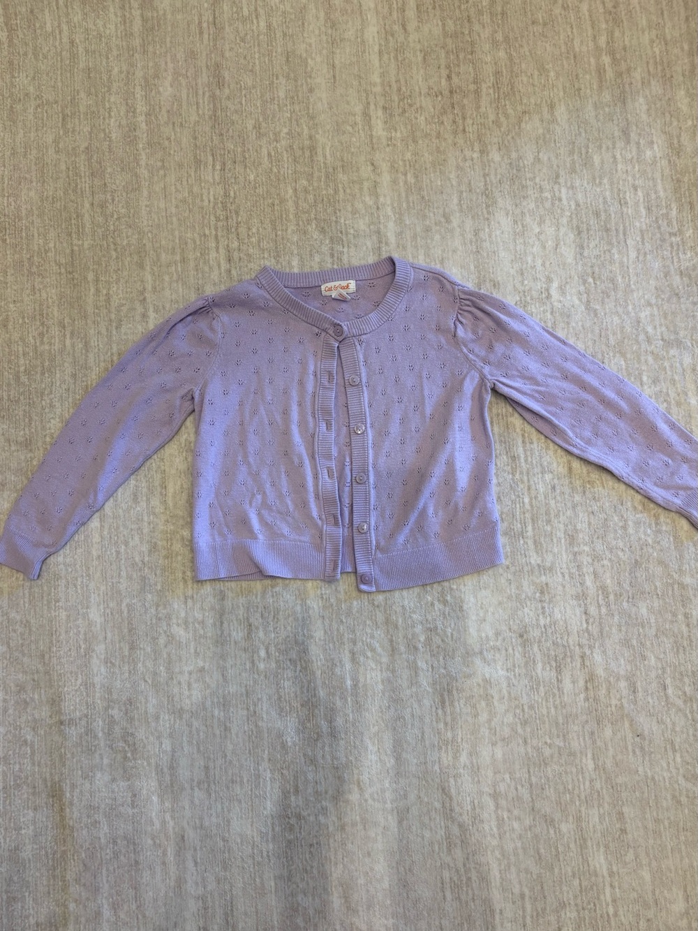 Cat & Jack Girls Cardigan Sweater Purple Size 5T